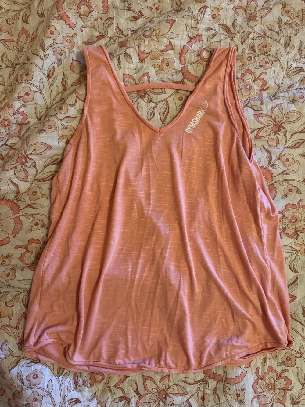 Gymshark Women's Coral Tank Top - V-Neck and Open Back S/M